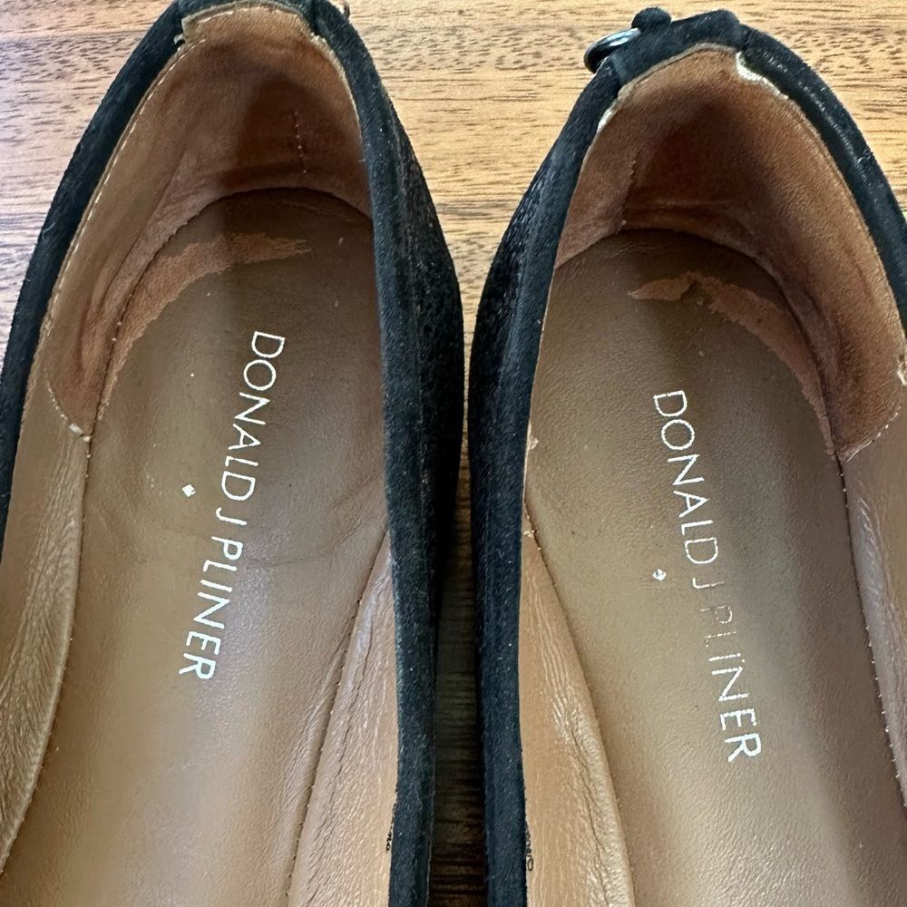 Donald J. Pliner Gracie Ballet Flat Knot Metallic Bronze Black - Picture 7 of 7